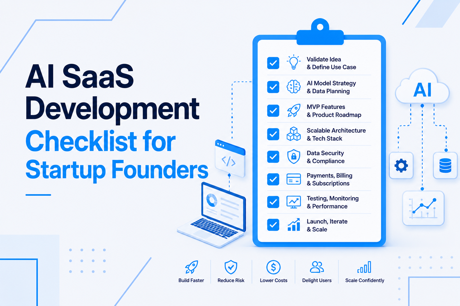 AI SaaS Development Checklist for Founders