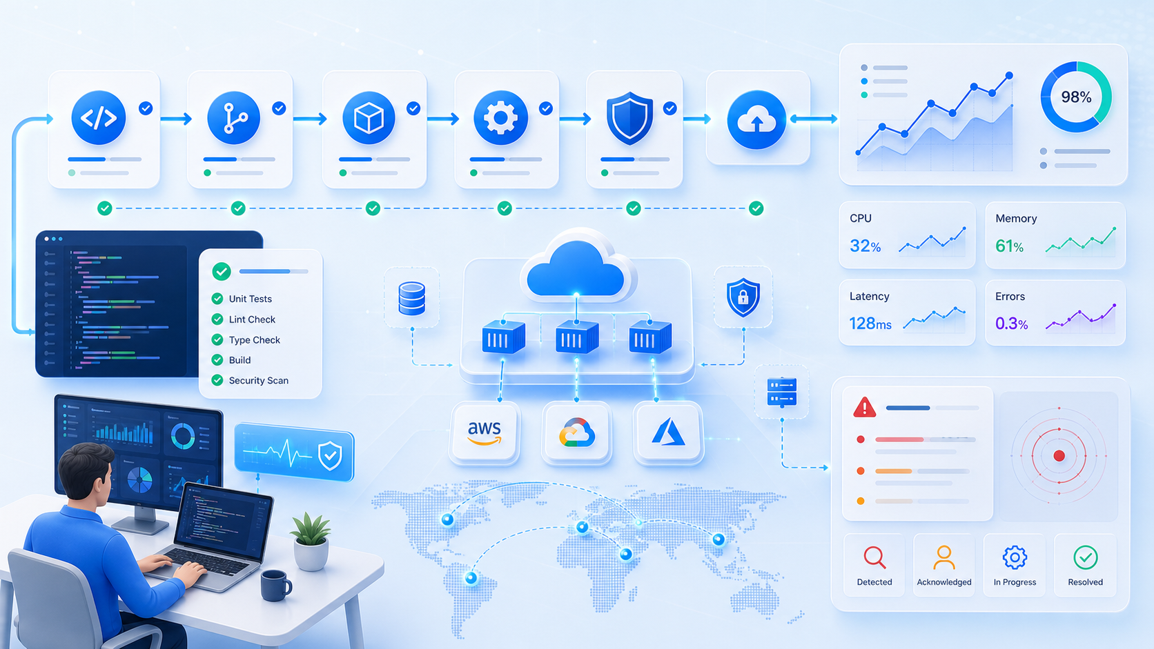 Cloud Deployment Workflow for Small Teams: CI/CD, Rollback, and Monitoring